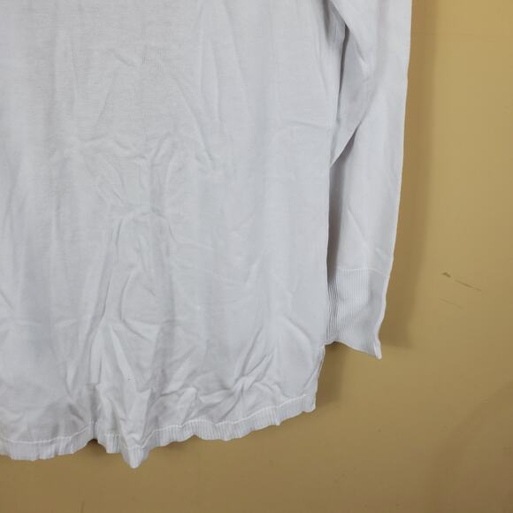 Isaac Mizrahi Liz White Cardigan Women's Size XS - Picture 7 of 9